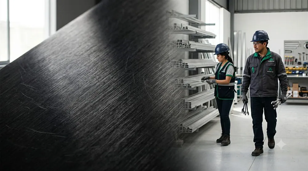 Perfiles de aluminio de distintas secciones